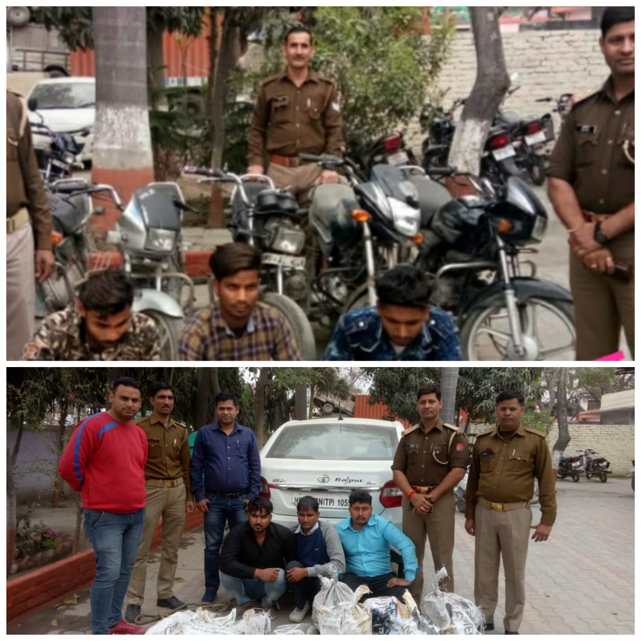 सरसावा पुलिस की शराब तस्करों व वाहन चोरों के ख़िलाफ़ बड़ी कार्यवाही ,पुलिस ने पकड़ें 3 शराब तस्कर व 3 वाहन चोर