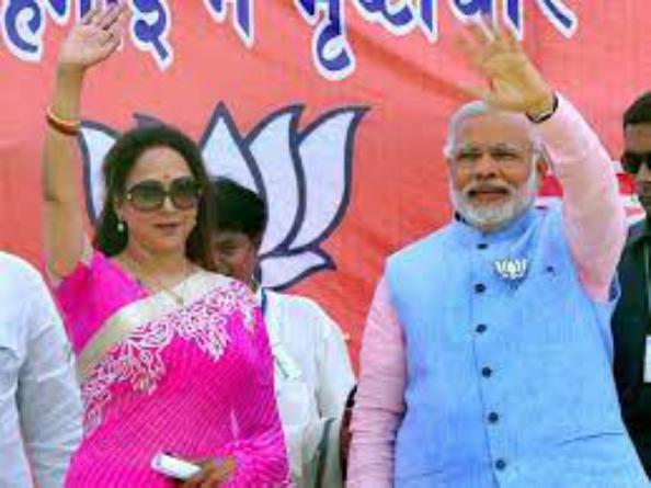 उम्‍मीदवारों की डिमांड पर अदाकारा और मथुरा से सांसद हेमामालिनी लखनऊ में प्रधानमंत्री नरेंद्र मोदी के साथ वोट मांगती दिखेंगी