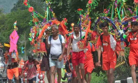 हरिद्वार में गंगा पूजा के साथ कांवड़ मेले का आगाज, पहले ही दिन उमड़ी शिव भक्तों की भीड़