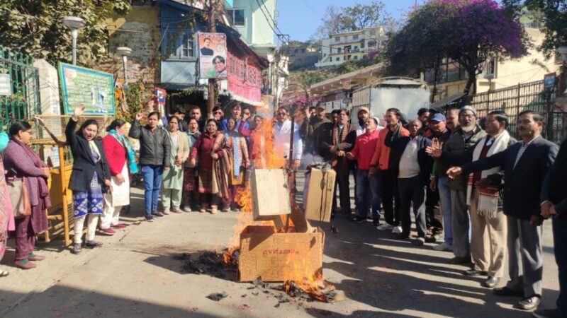 अंकिता हत्याकांड में अजय कुमार को बचाने का आरोप, महिला कांग्रेस ने फूंका सीएम का पुतला