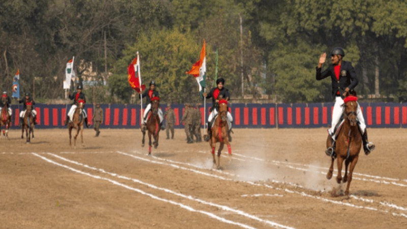 गणतंत्र दिवस शिविर: NCC कैडेट्स का वार्षिक हॉर्स शो में दमदार प्रदर्शन