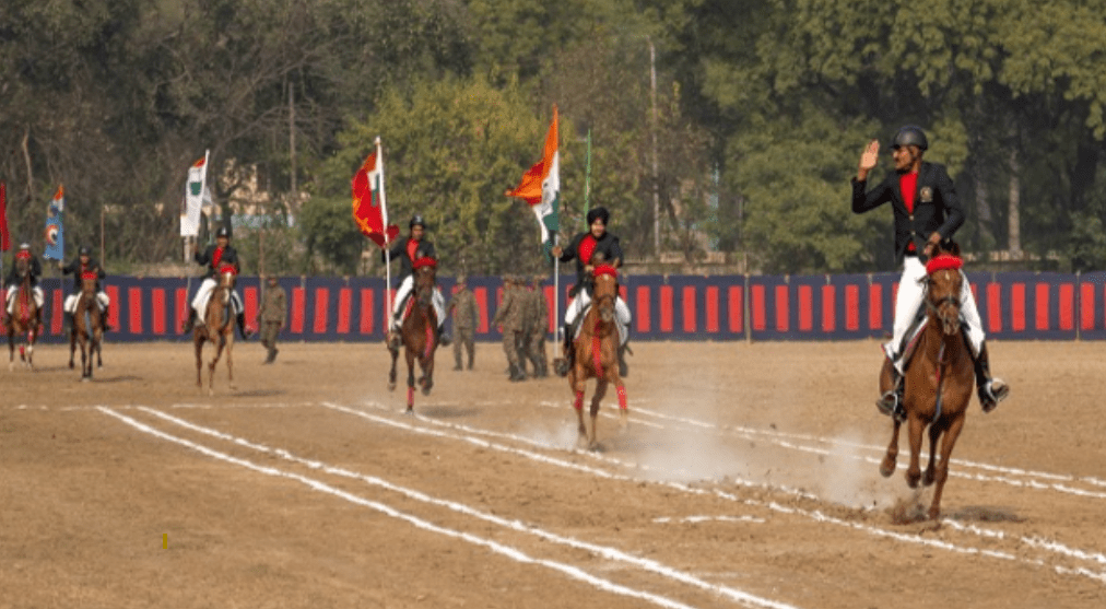 गणतंत्र दिवस शिविर: NCC कैडेट्स का वार्षिक हॉर्स शो में दमदार प्रदर्शन