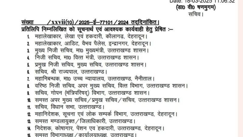 उत्तराखंड में पहली बार लागू होगी एकीकृत पेंशन योजना, एक अप्रैल से होगी शुरुआत