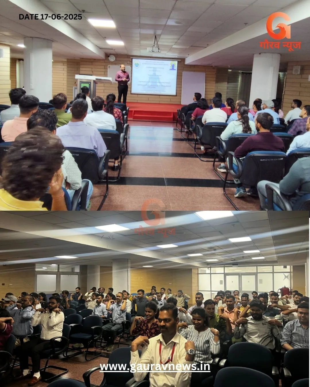 एम्स ऋषिकेश में अंतरराष्ट्रीय योग दिवस की तैयारियां शुरू, कर्मचारियों ने किया योग अभ्यास