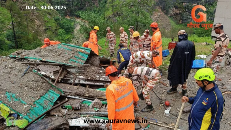 उत्तरकाशी में बादल फटने से तबाही : टेंट में सो रहे मजदूर बहे, मलबे में दबे 9 मजदूरों में से 2 के शव मिले