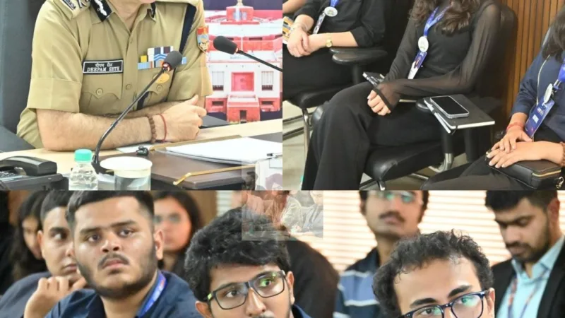 पुलिस मुख्यालय में छात्रों से उत्तराखंड के डीजीपी का खुला संवाद