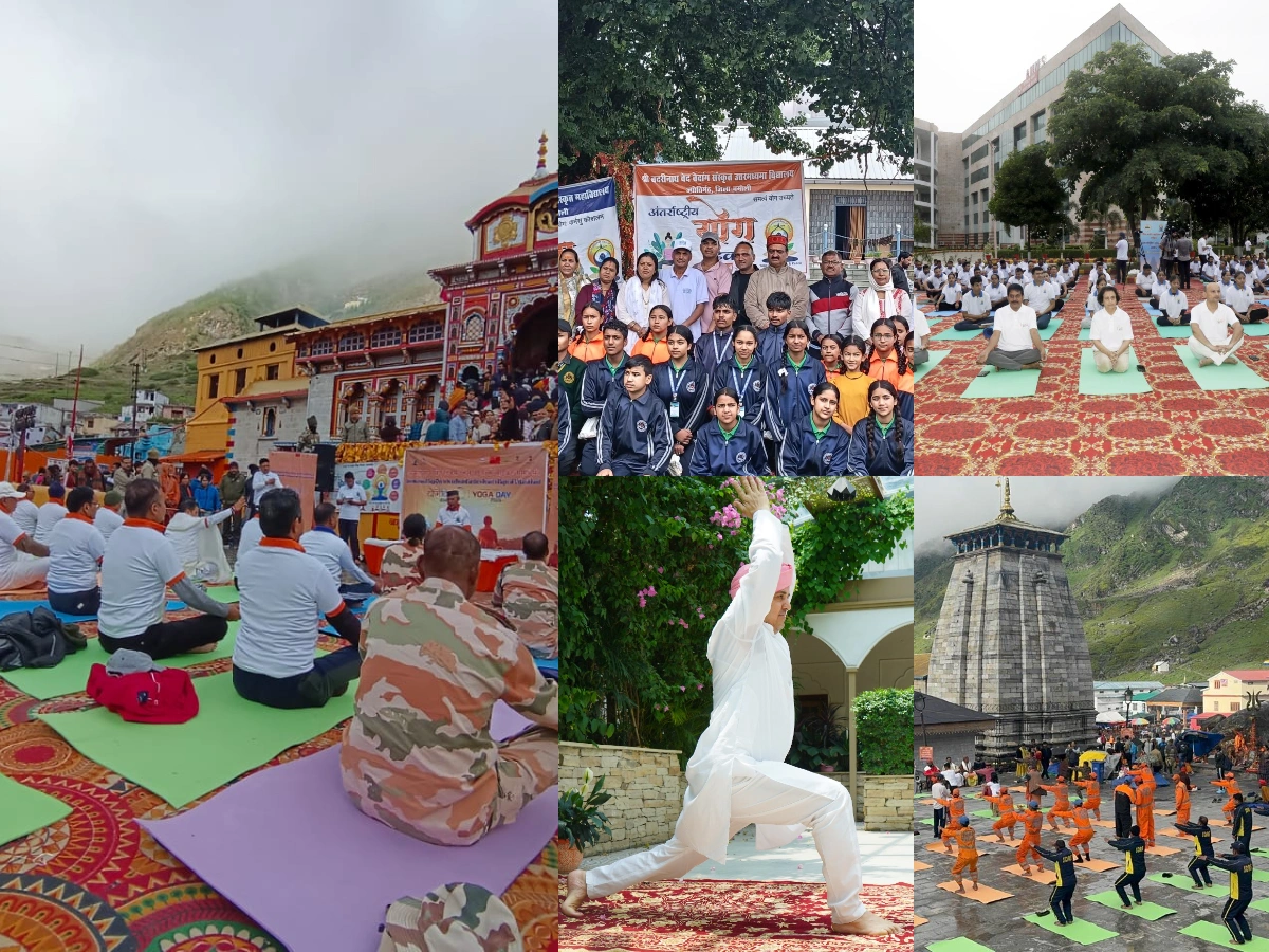 अंतरराष्ट्रीय योग दिवस पर उत्तराखंड में गूंजा योग — जानिए और देखें कहाँ-कहाँ हुआ आयोजन