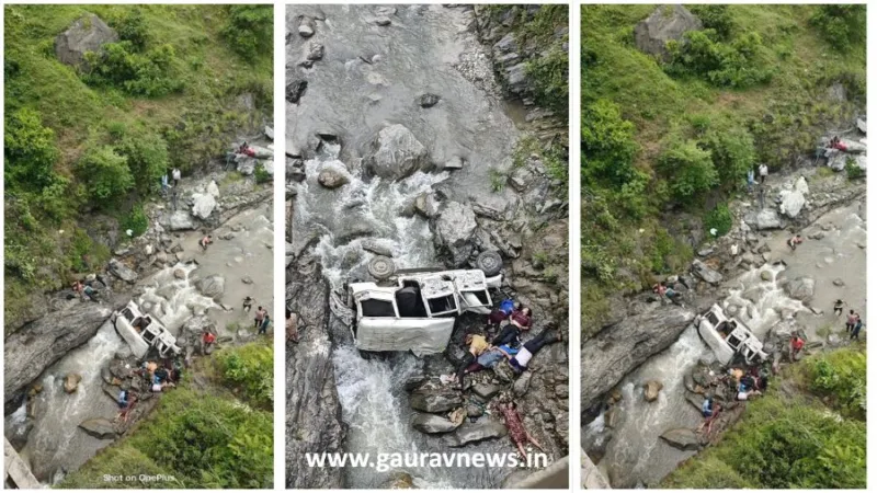 पिथौरागढ़ में बड़ा सड़क हादसा: मैक्स वाहन नदी में गिरा, आठ की मौत, छह घायल