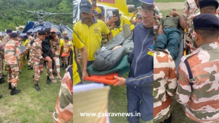 Army and SDRF and NDRF working in Dharali