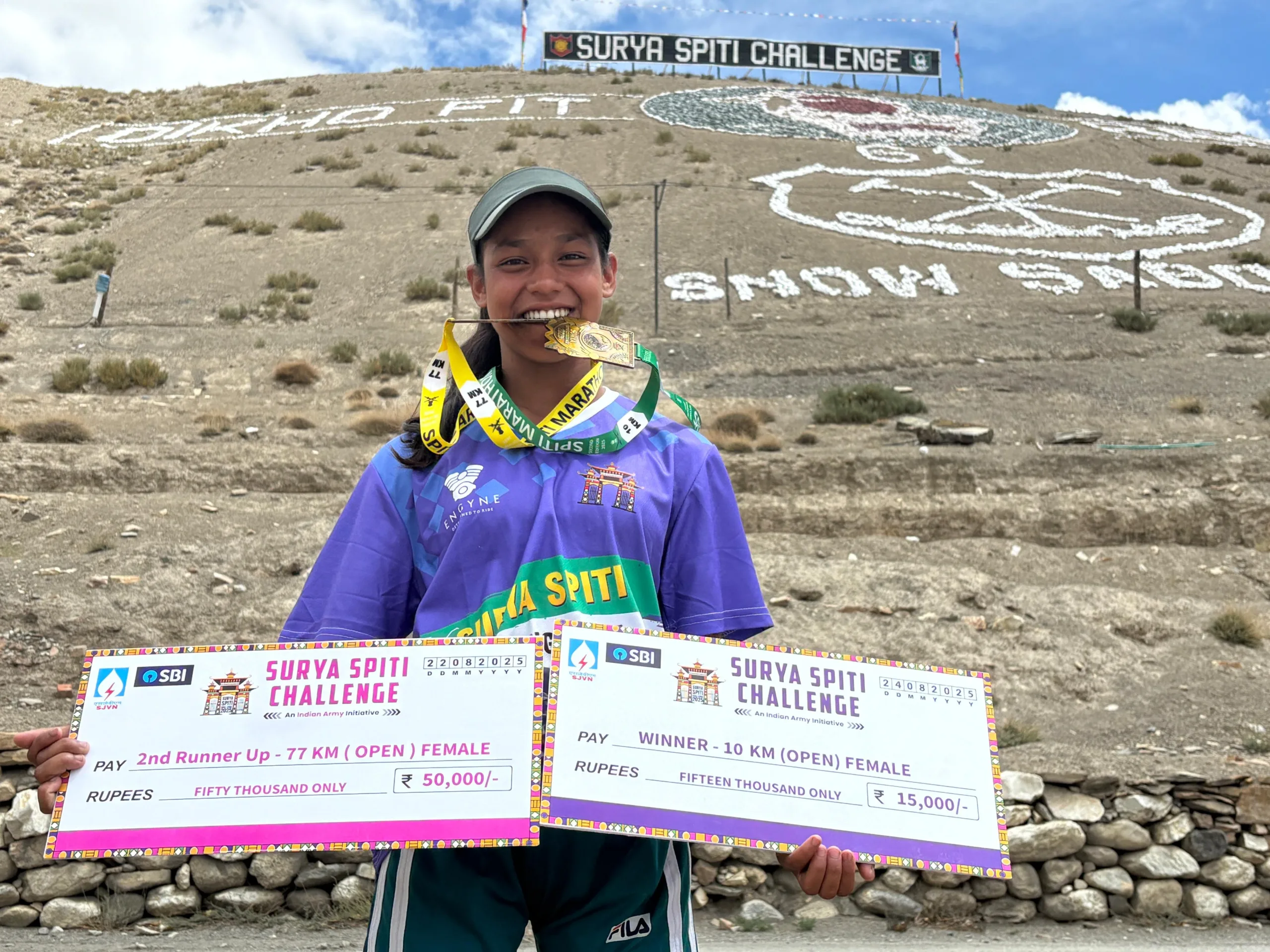 सूर्या स्पीति चैलेंज 2025: मुन्दोली की अंजू और कलम ने 16,000 फीट ऊँचाई पर रचा इतिहास