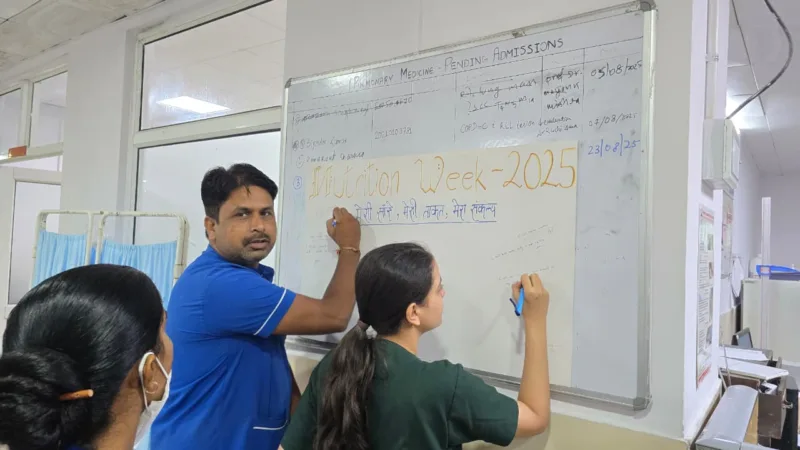 एम्स ऋषिकेश में राष्ट्रीय पोषण सप्ताह पर सेहत के लिए सही आहार पर जोर