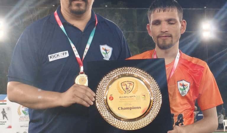 भारतीय ब्लाइंड फुटबॉल टीम ने एशिया-ओशिनिया डिवीजन टू चैम्पियनशिप जीती, उत्तराखंड के सोवेंद्र भंडारी चमके