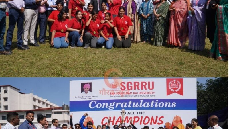 एसजीआरआर विश्वविद्यालय के खेलोत्सव 2025 में इन्होने जीती चैम्पियनशिप