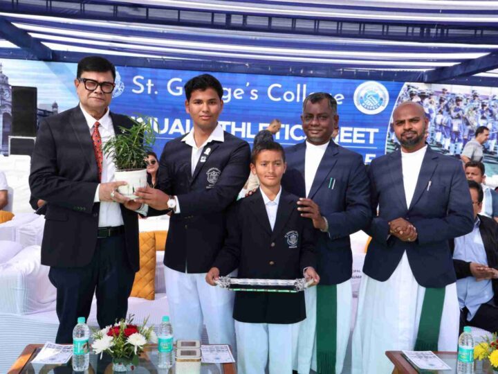 St. George’s College में वार्षिक एथलेटिक्स मीट 2025, मार्थिन्स हाउस ओवरऑल चैंपियन