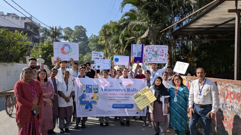‘वन हेल्थ वन नेशन’ विषय पर एसजीआरआर मेडिकल कॉलेज और आईसीएमआर की जागरूकता रैली