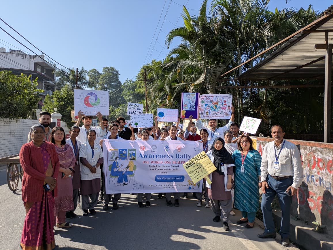 ‘वन हेल्थ वन नेशन’ विषय पर एसजीआरआर मेडिकल कॉलेज और आईसीएमआर की जागरूकता रैली