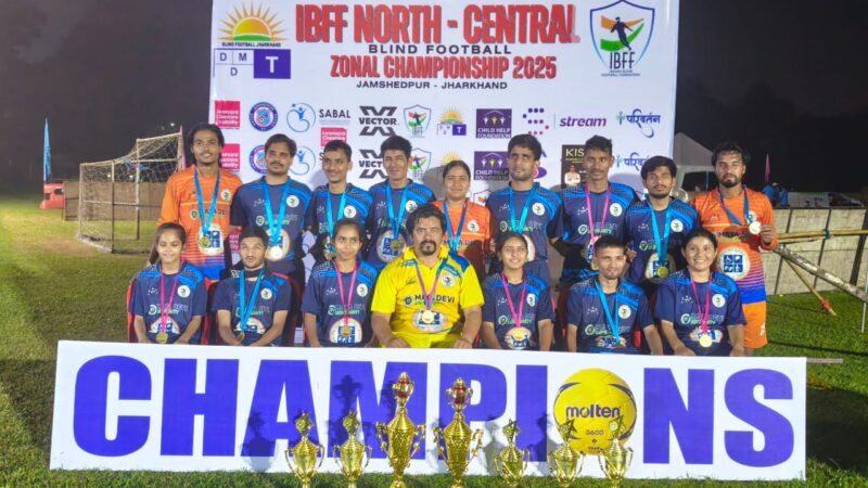 उत्तराखंड की महिला और पुरुष टीमों ने जमशेदपुर में मचाया धमाल, दोनों ने जीते ब्लाइंड फुटबॉल टूर्नामेंट के खिताब