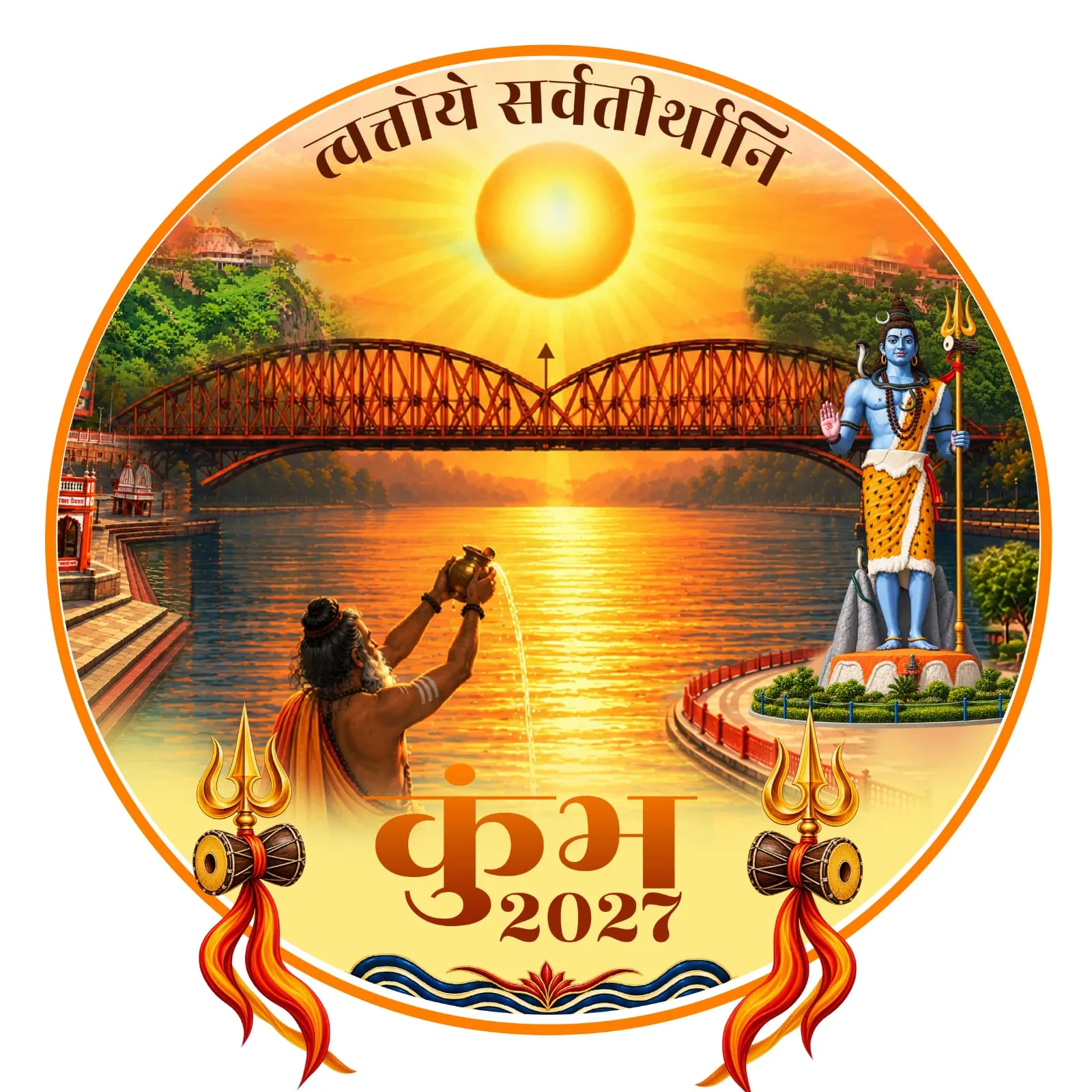 हरिद्वार अर्धकुंभ 2027 का लोगो, वेबसाइट और थीम गीत जारी, मुख्यमंत्री धामी ने किया लॉन्च